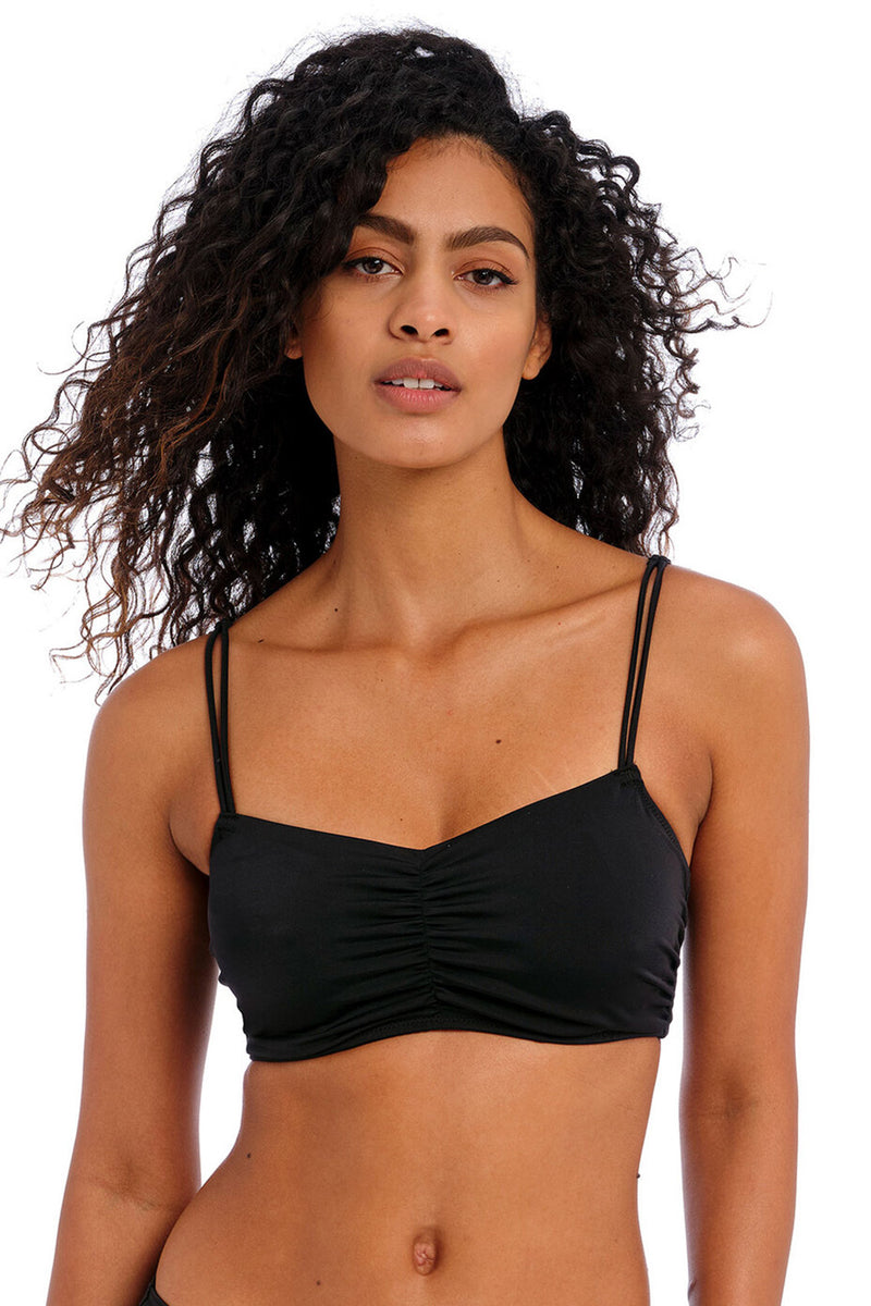 Freya Jewel Cove Bikini Bralette Top Black Le Pop Lingerie