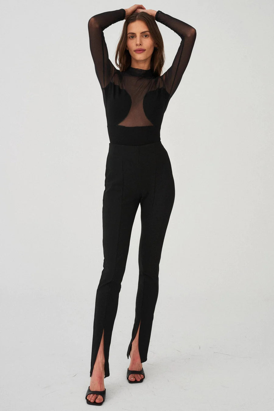 Undress Code | All Nighter, String-Bodysuit (Black) – Le Pop